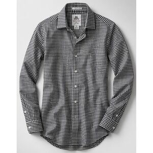 J.Crew Ludlow Thomas Mason Gingham Dress Shirt Mens Medium Black White Cotton
